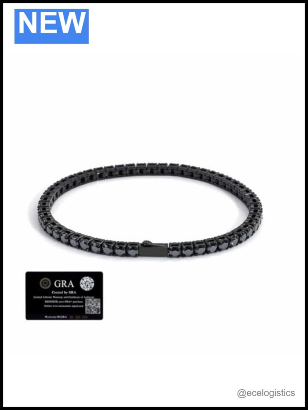 3mm Moissanite Tennis Bracelet 316L Stainless Steel Hypoallergenic
